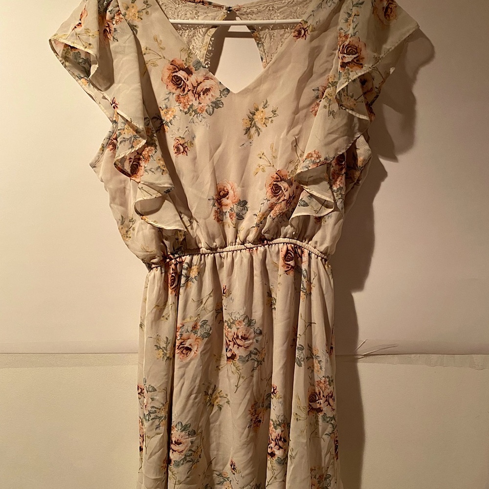 Maurices Waist-Defined Floral Dress